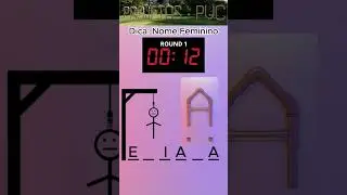 JOGO DA FORCA - DESCUBRA A PALAVRA ANTES DE ACABAR O TEMPO - #short #shorts