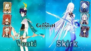 Вы НЕ ПОВЕРИТЕ, что C0R1 Venti Swirl&hellip; Skirk Freeze ПРОРЫВАЕТ Abyss 6.2