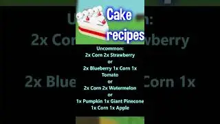 SECRET CAKE RECIPES IN GROW A GARDEN (How to Cook Cake) #roblox