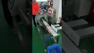 Touch Screen Aluminum Foil Packaging Metal Detector and Checkweigher Combined Machine with Rejector