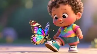 Butterfly Garden With Baby 🦋🌼 | Fun Nature Song for Kids | Playful Nursery Rhyme