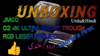 JMGO o2 Ultra 4K Tricolor Leser Projektor Unboxing First Time in Urdu and Hindi