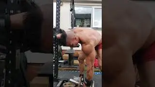 dumbell triceps kickbacks #tricepsworkout #armday #musclehunk #musclegod