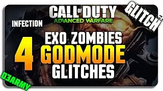AW EXO Zombie Glitches: 4 Godmode Glitches on Infection (Burgertown, Sewer, Atlas Command)