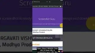 How To Screenshot In Webpage (Website Index Page) Easy (100% Work) - CRT
