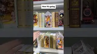 DIY Book Nook Kits Books Shelf Insert Miniature Crafts Bookends