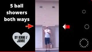 (Juggling) - three quick ones (5 ball shower PB)