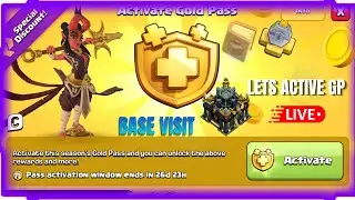 🔴LIVE | Base Visit🔥|| New Gold Pass Farming☠️||#clashofclans #basevisiting #coclive