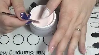 baño de acrílico sin monómero en uña natural, manicura semi permanente, decoración y encapsulado