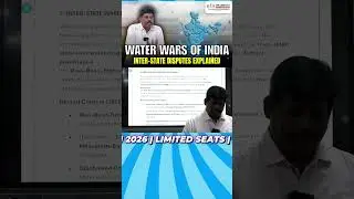 Inter-State Water Disputes in India | Article 262, Tribunal System, Recent 2025 Updates | UPSC GS2