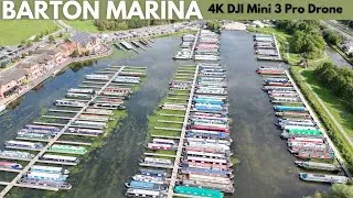Barton Marina -Barton-under-Needwood Staffordshire UK - 4K DJI Mini 3 Pro Drone