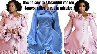 How to sew this beautiful veekee James ruffled dress