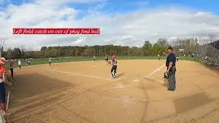 Caroline Walls 2024 - Running Catch in LF in Foul Territory - TNT Showcase Fall 2021