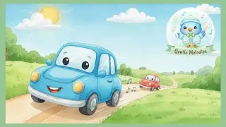 Blue Car Song 🚙💙 | Gentle Melodies Version | Colors & Friendship | First Song Friends