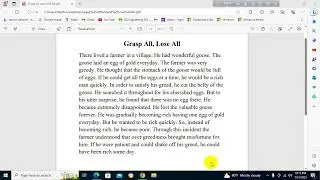 Story-2 (Grasp All, Lose All)