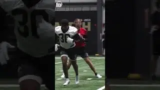 Saints rookie QB Tyler Shough finds rookie RB Devin Neal at Saints rookie minicamp #nfl #saints