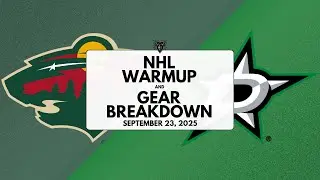 NHL Preseaon Warmup & Gear Breakdown | Dallas Stars & Minnesota Wild