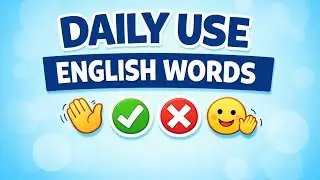 Daily Routine English Words | Learn Basic English Words for Beginners