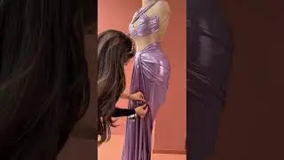 Share with a friend who would own the spotlight in this lilac metallic gown! To order, send us a DM