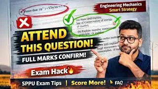 How to Attend for Full Marks in Mechanics? | Right Question Selection Strategy | SPPU Exam Hack