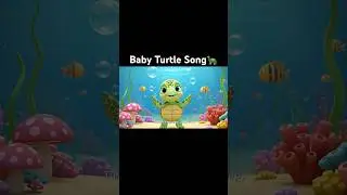 Baby Turtle Song 🐢 Fun in the Sea! #shorts