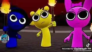 Sprunki aqua no es un Mountro incredibox Sprunki animacion 3D
