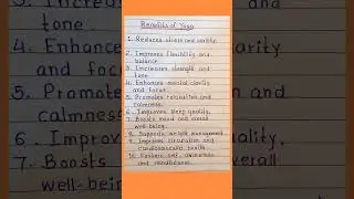 Benefits of Yoga. Essay on benefits of yoga.