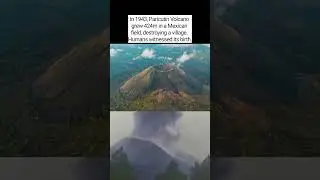 🌋 Par&iacute;cutin Volcano, Mexico: Born in a field, 1943! 424m high. #Volcano #Mexico #Paricutin