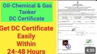 How to apply DC after Oil, Chemical & Gas Tanker Course #8 on trending