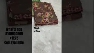 Pure georgette digital print sarees ||floral print sarees #shreedesigners #shorts