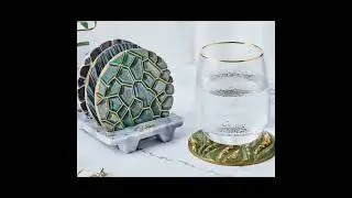 Giftboxxes&reg; | 5Pcs Wave Diamond Pattern Coaster Resin Molds Kit Set