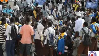 ST. Thomas Aquinas showcase their jama before the Grand finale contest of the NSMQ2017