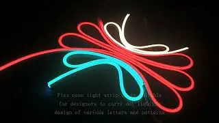 horizontal bending COB LED neon flex light