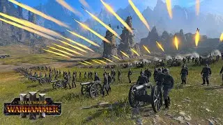 GERMAN IMPERIAL ARMY VS Greenskins - TW Millennium Mod | Total War WARHAMMER3 | FIRESupport | 4K