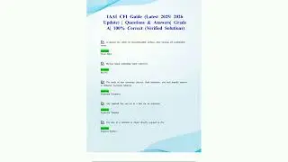IAAI CFI Guide Latest 2025 2026 Update  Questions  Answers Grade A 100% Correct Verified Solutions