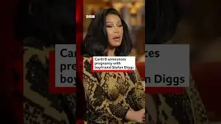 Cardi B announces pregnancy with boyfriend Stefon Diggs. #CardiB #BBCNews