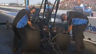 Doug Foley, Jack Beckman in the booth, Top Fuel Dragster, Qualifying Rnd 3, Gerber Collision & Glass