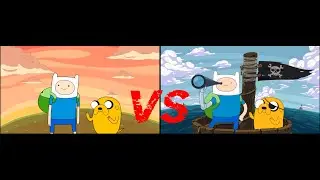 Finn i Jake vs Wyspy |Por&oacute;wnanie Intra||Pora Na Przygodę|
