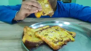 Soft Bread Omelette ASMR | Mouthwatering Eating Sounds 🤩