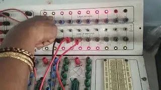 Demonstration of 8:1 multiplexer  output using trainer kit -DDCO-3rd sem 2022Scheme