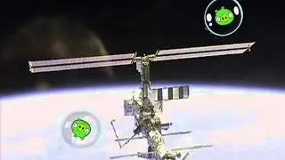 angry birds space trailerthe space piggies and fire bird in the satellite,coming soon on april 6 2013