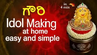 DIY Turmeric Gowri Idol | Traditional Gowri Habba Special