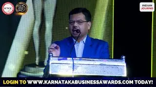 Mohammed Mohsin. IAS. address at the Karnataka Business Awards 2022.