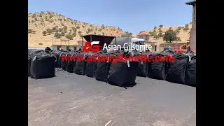 Asian Gilsonite loading Jumbo bags of Gilsonite for exporting to China part 2