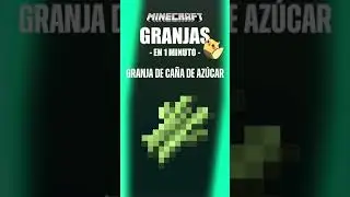 Minecraft: Sugarcane Farm in 1 Minute #Shorts