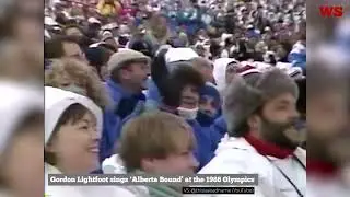 Gordon Lightfoot sings 'Alberta Bound&rsquo; at the 1988 Olympics