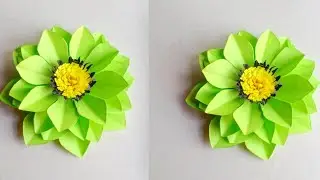 Easy Paper Flower Making 🌼 | Simple & Beautiful Paper Craft for Home Decoration