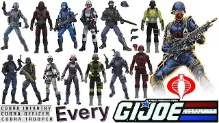 Every Hasbro G.I. Joe Classified Cobra Trooper Cobra Infantry Cobra Officer Comparison List