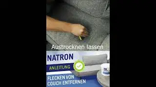 Mit Natron die Couch reinigen - ( Polster vom Sofa reinigen ) #Shorts