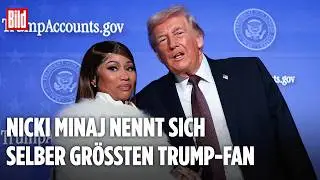 TRUMP EMPF&Auml;NGT NICKI MINAJ: Die Rap-Ikone besucht den US-Pr&auml;sidenten im Wei&szlig;en Haus